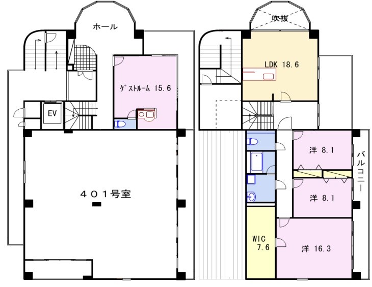 【ロイヤルエビスの間取り】