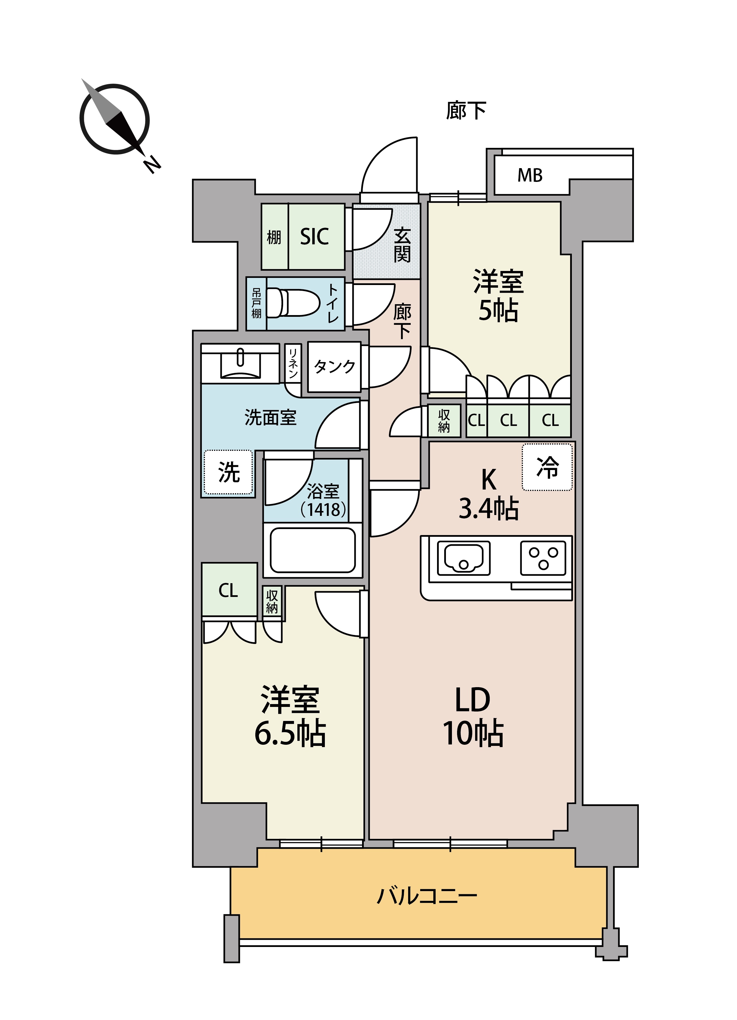 BEACON Tower Residenceの間取り