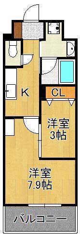 （仮）コンダクトレジデンス陣原の間取り