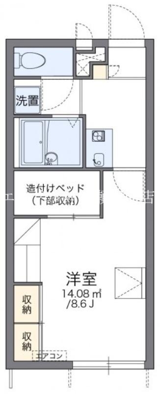 レオパレスおいしの間取り