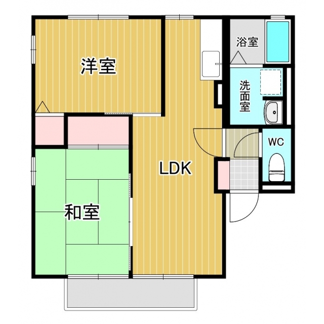 クレセント　Ａ棟の間取り