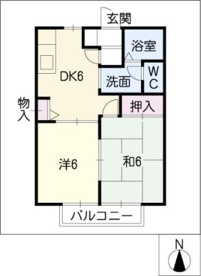 ラ・プランタン　Ａ棟の間取り