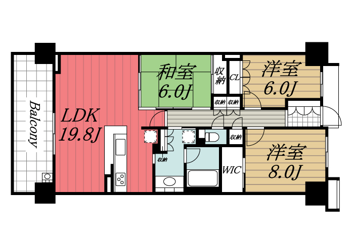 【印西市中央南のマンションの間取り】