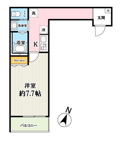 さいたま市西区大字指扇のアパートの間取り