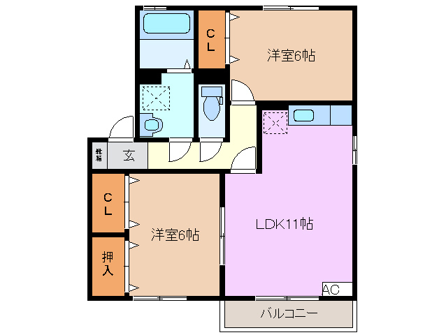 グラティチュード　Ｄの間取り