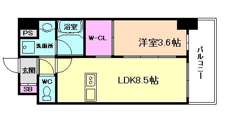 リヴェント福島の間取り