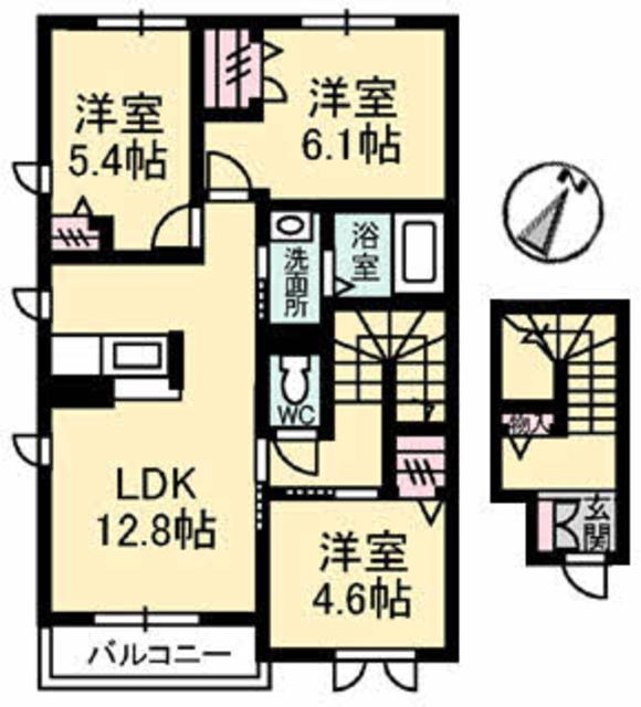 アッシュマーレ　Ｂ棟の間取り