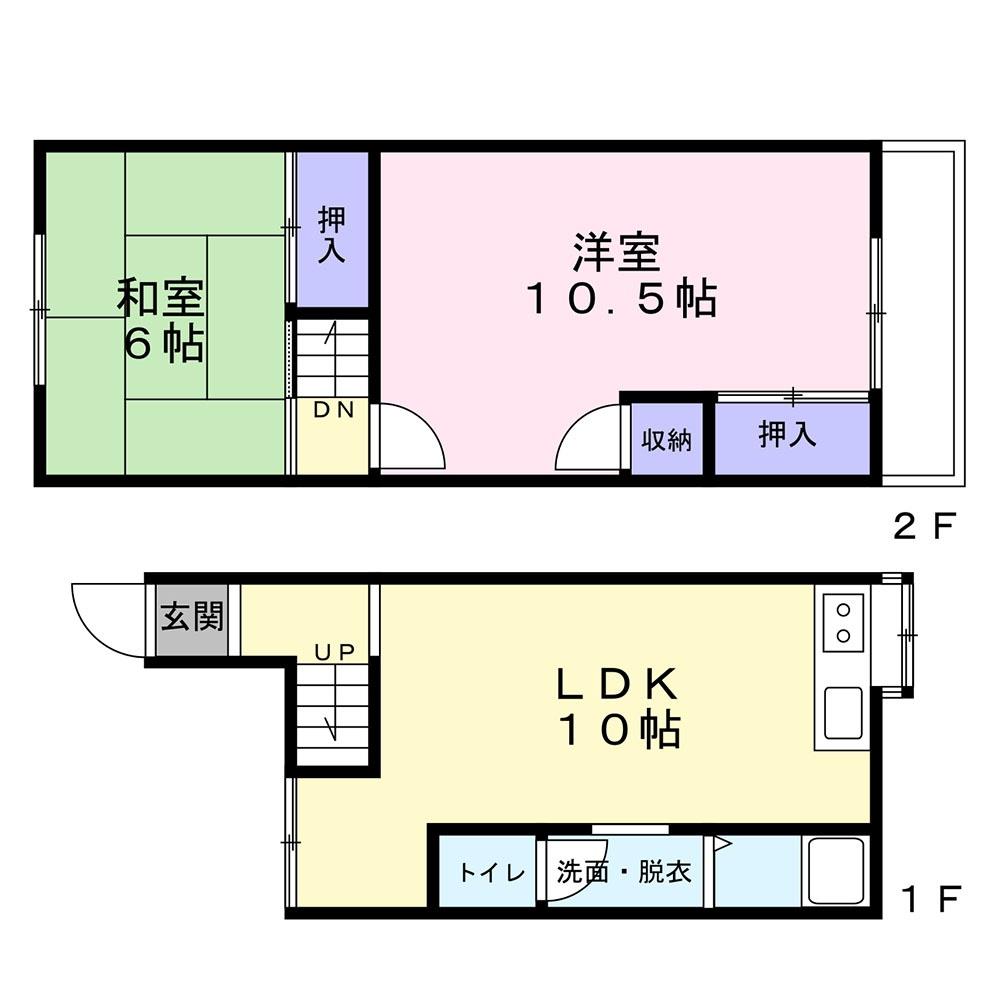 古新ハイツの間取り