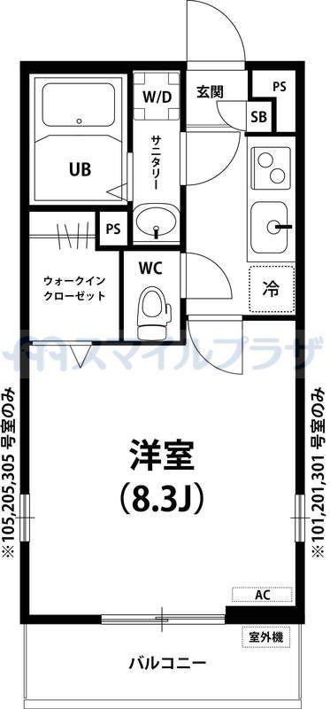 草加市栄町のマンションの間取り