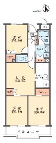 川崎市幸区南加瀬のマンションの間取り