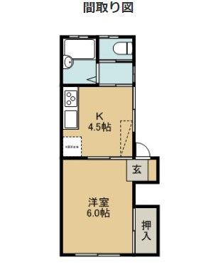 コーポヒルラック　12号棟の間取り