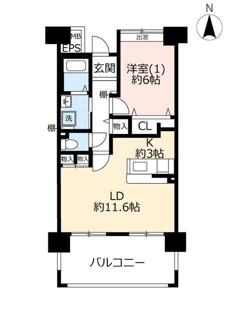 ＵＲグリーンヒルズ東久留米の間取り