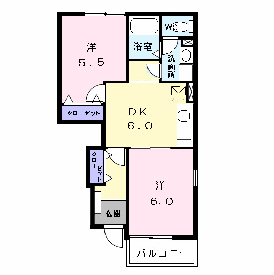 クレストール伊福IIの間取り