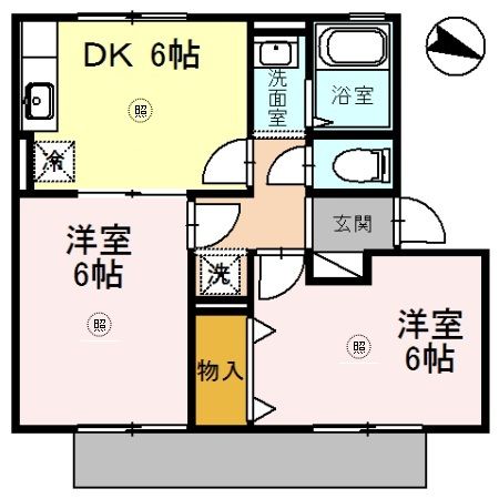 ハイカムール垂水の間取り