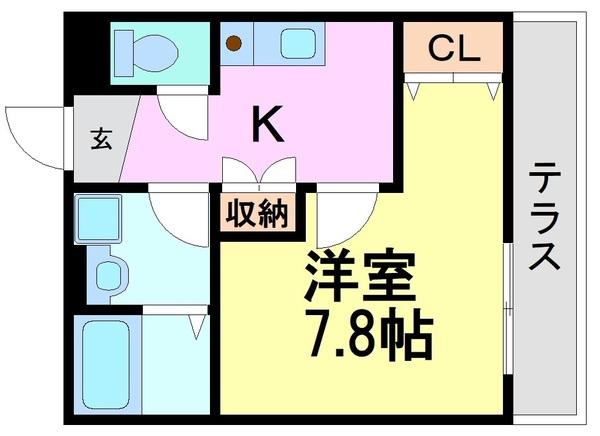 尼崎市宮内町のアパートの間取り