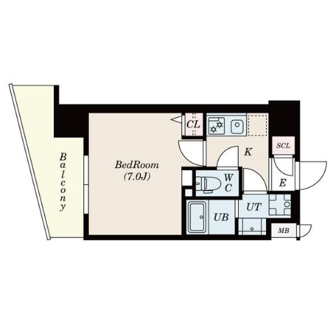 Ｓ－ＲＥＳＩＤＥＮＣＥ浅間町の間取り