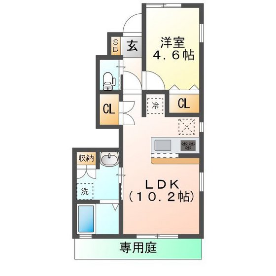 ヒラソールの間取り