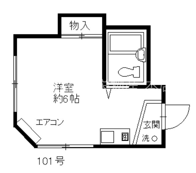 東大和市向原のアパートの間取り