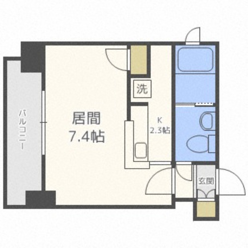 ビッグパレス南４条の間取り