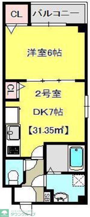 千葉市美浜区稲毛海岸のマンションの間取り