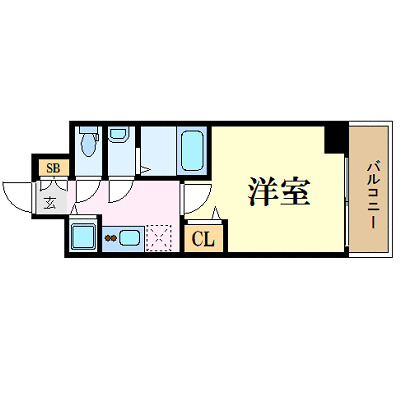 アクアプレイス天王寺IIの間取り