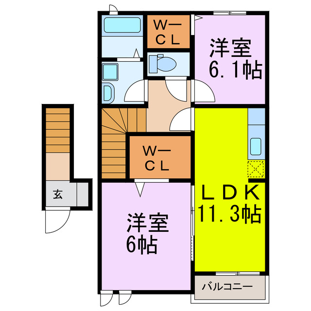 ルプティニＬの間取り