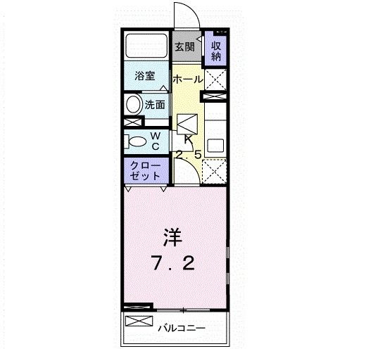 【枚方市津田駅前のアパートの間取り】