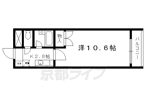 宇治市槇島町のマンションの間取り