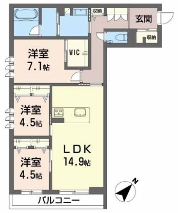 シャーメゾンアイリスの間取り