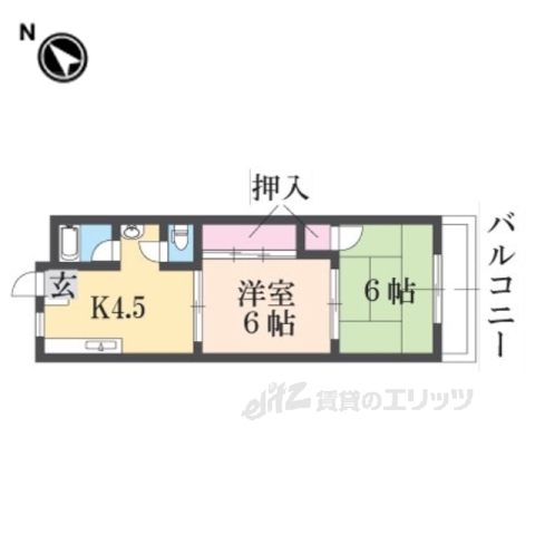 富雄サニーハイツの間取り