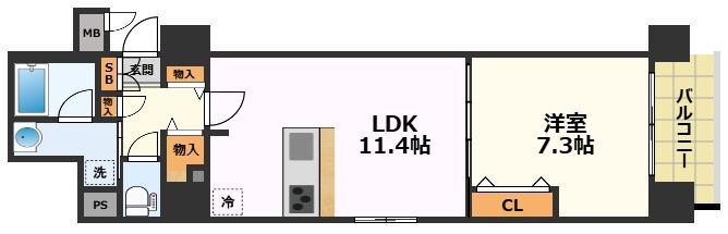 プレサンス丸の内フォートの間取り