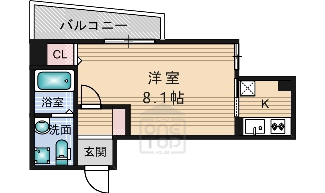 摂津市千里丘のマンションの間取り