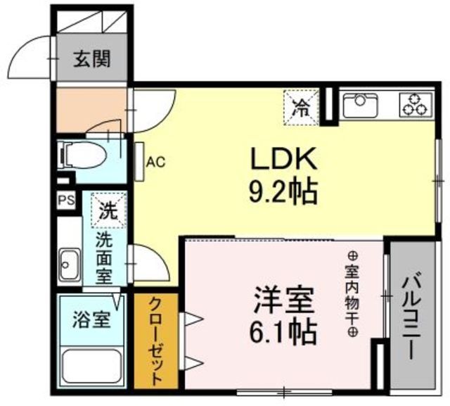 【日野市西平山のアパートの間取り】