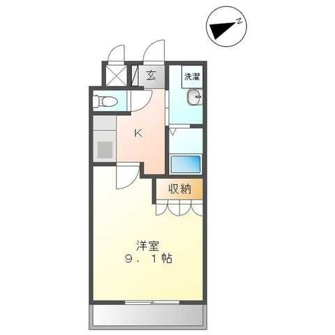 秩父市上宮地町のアパートの間取り