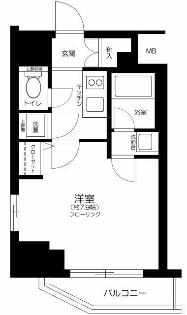 東京都港区芝１（マンション）の賃貸物件の間取り