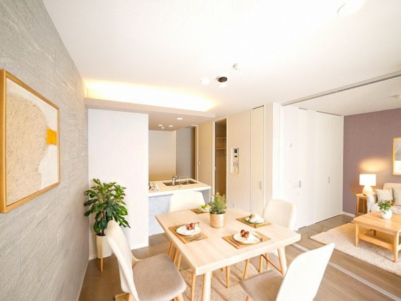 居室・リビング　CGで家具等を配置したもので家具等は含まれません