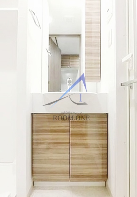 洗面設備　洗面台です。