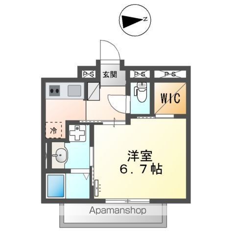 ＪＲ鹿児島本線 二日市駅 徒歩2分 5階建 築2年の間取り写真