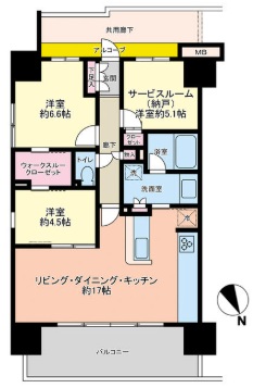 ウエリス姫路の間取り写真