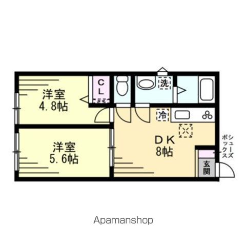 ＪＲ横須賀線 保土ケ谷駅 徒歩28分 2階建 築9年の間取り写真