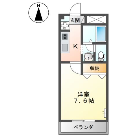 リベルテ中畝Aの間取り写真