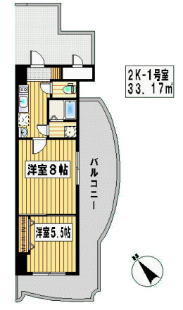 ロイヤル渡辺通の間取り写真