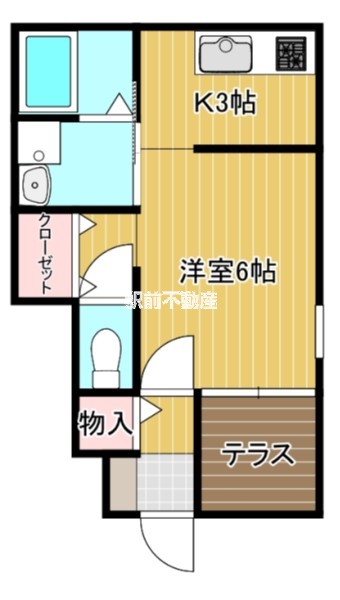 suns堤A棟の間取り写真