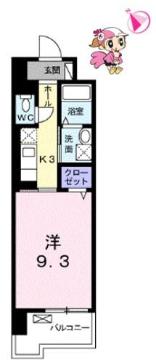ＪＲ徳島線 蔵本駅 徒歩14分 14階建 築8年の間取り写真