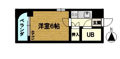 名古屋市北区杉村のマンションの間取り