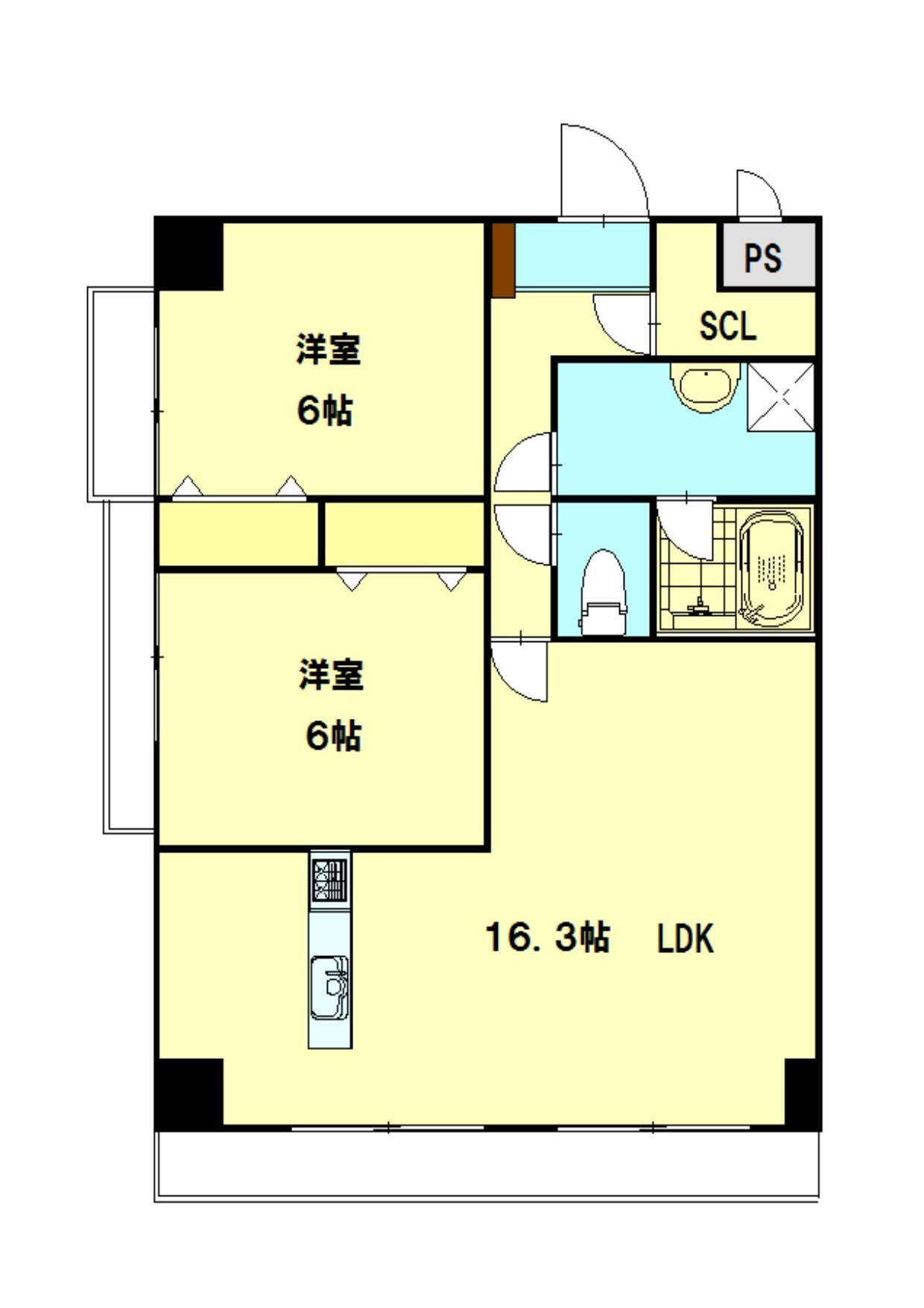 愛マンションの間取り写真