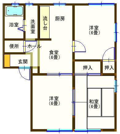 ラフォーレ若草の間取り