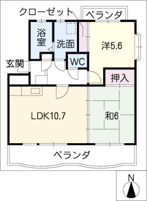 プレミールＳＵＷＡの間取り