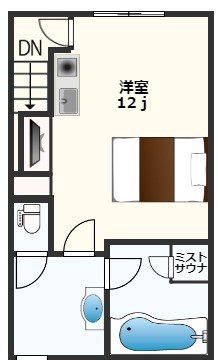 サニースクエアP-1の間取り