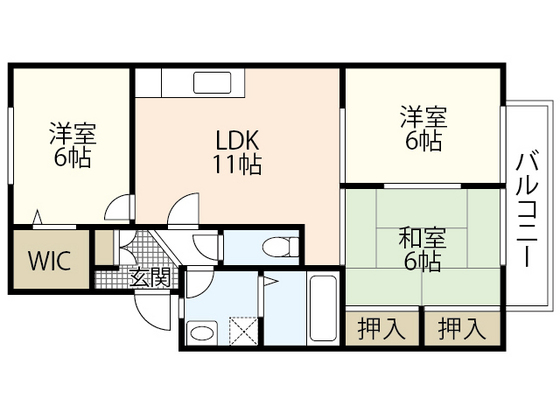 ハイカムール西の間取り